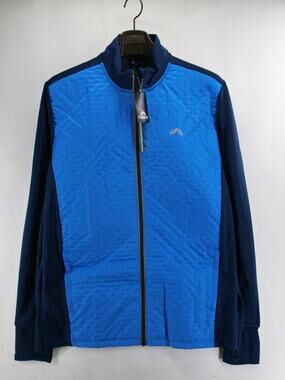 NWT Crivit Men’s Hybrid Thermal Jacket Blue Size Large 42/44 BIONIC-FINISH ECO